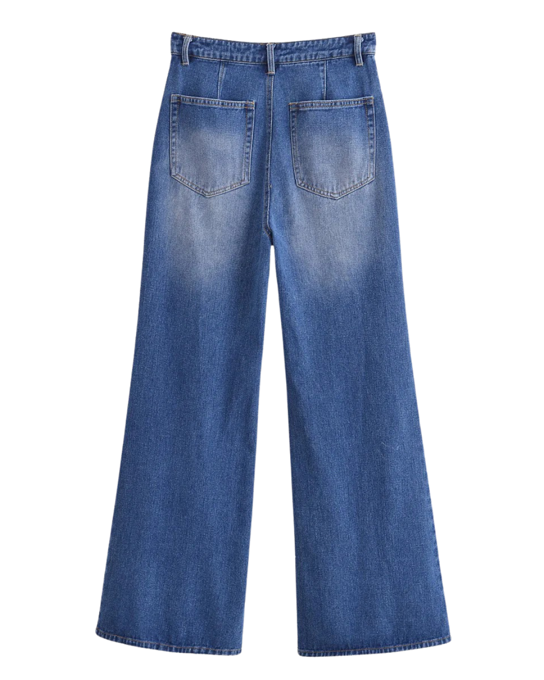 Lena | High Waisted Wide Leg Jeans Light Blue Denim