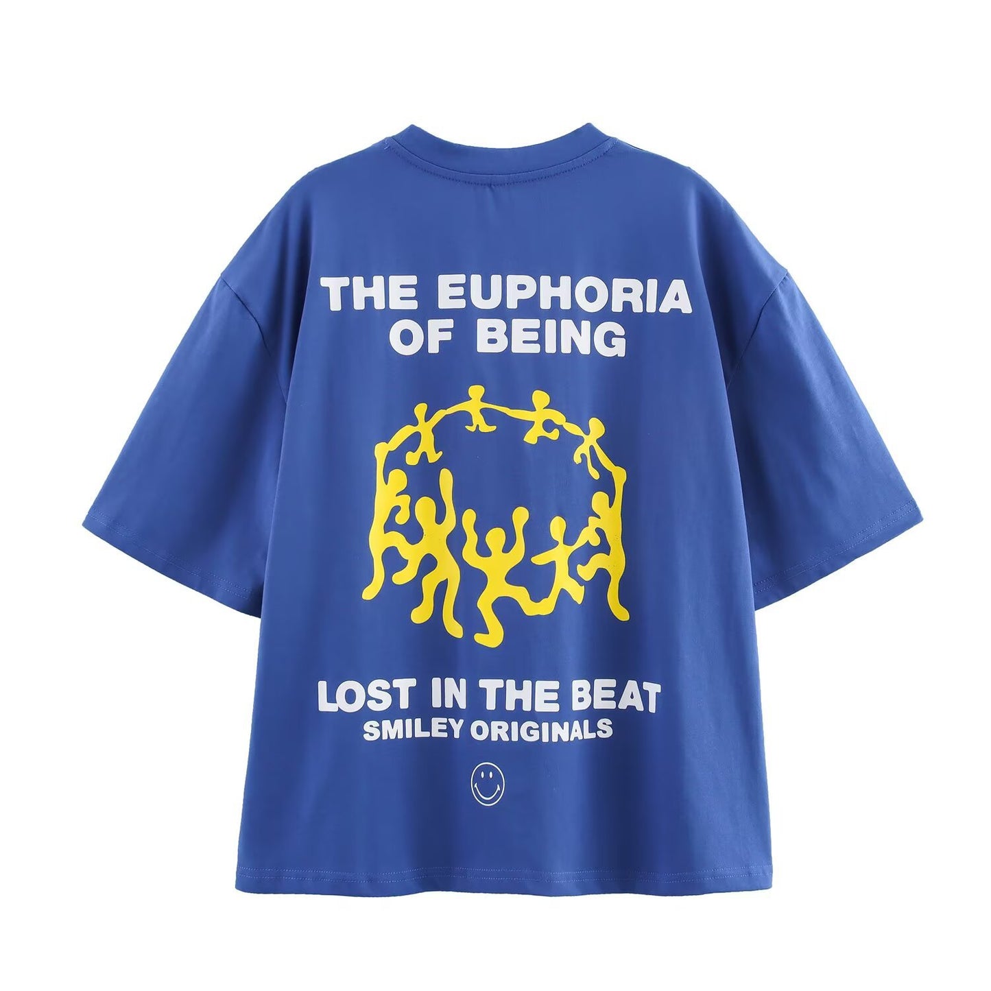 Remi | Casual Oversized Graphic T Shirt Blue