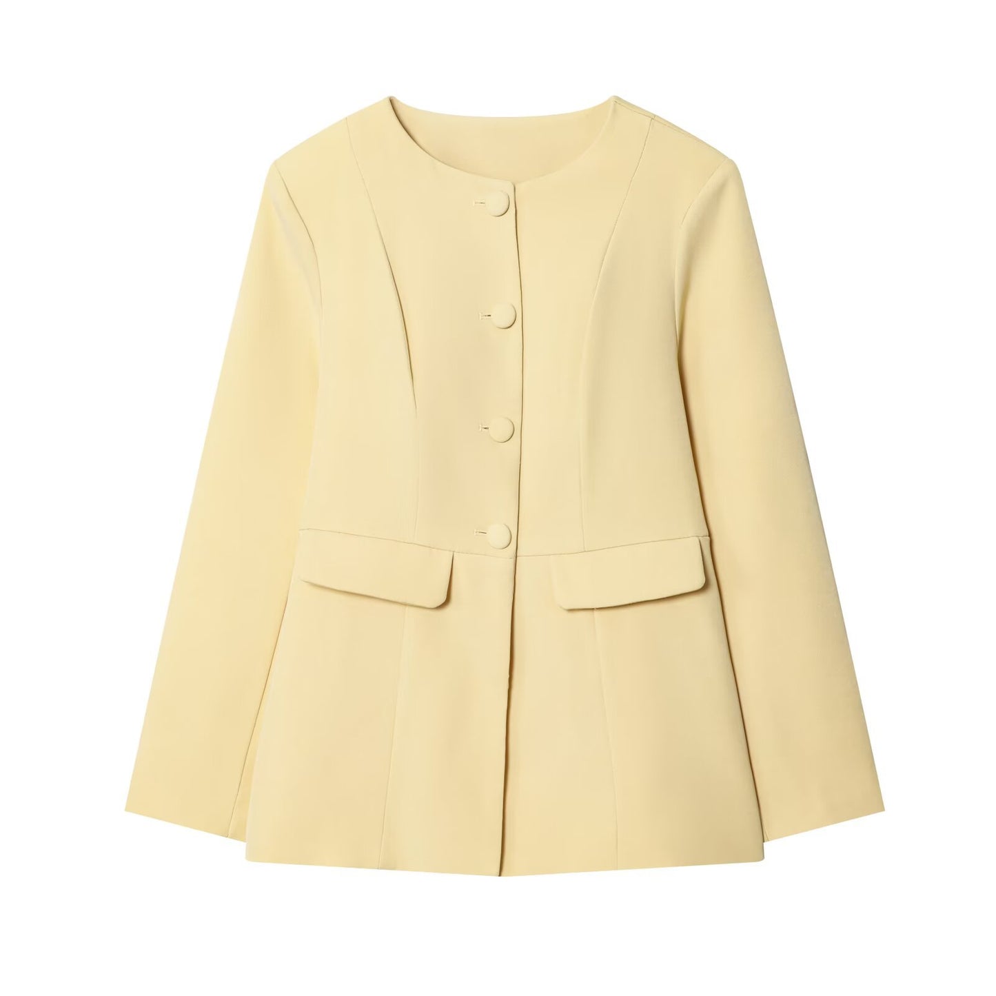 Lottie | Summer Fitted Blazer Pale Yellow