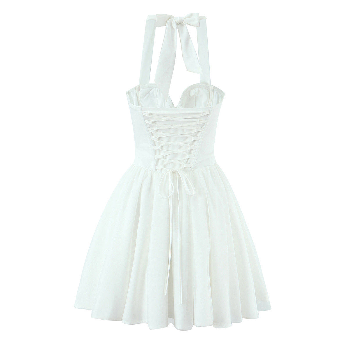 Lyra | Summer Corset Mini Dress White