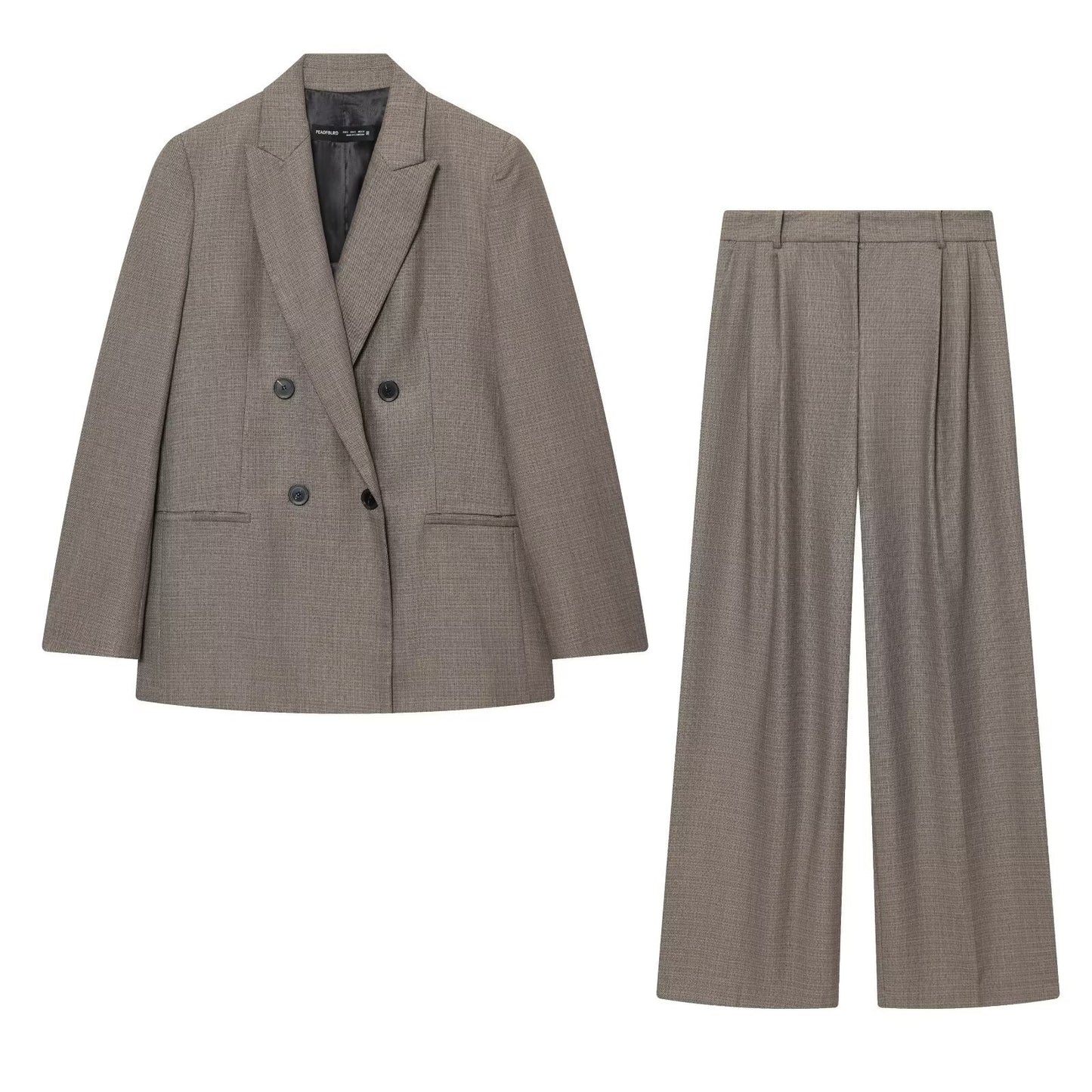 Aria | Smart Casual Beige Suit Double Breasted