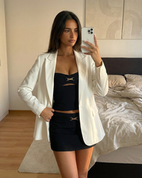 Darcy | Relaxed Tailored White Blazer