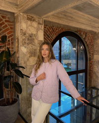 Sophie | Wave-Quilted Collarless Jacket
