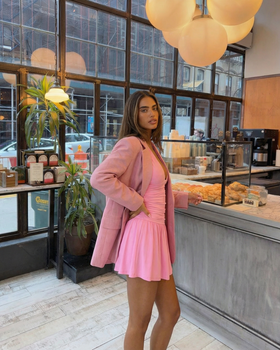 Yasmine | Oversized Linen Blazer