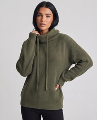 Seraphine | Women's Oversized Knit Turtleneck Hoodie