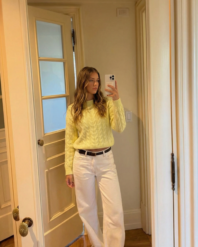 Amelie | cropped knit top