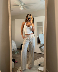 Chloe | linen wide leg pants
