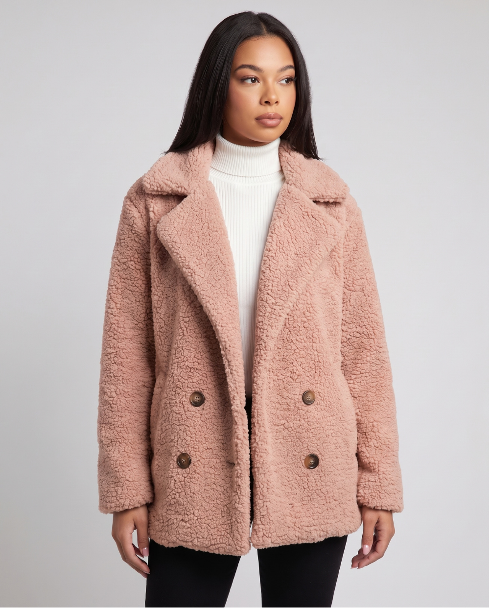 Honora | Women's Double-Breasted Relaxed Fit Jacket