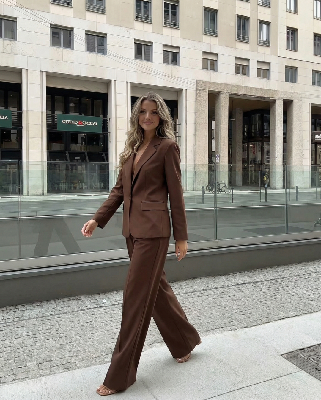 Verity | Tailored Blazer and Wide Leg Trouser Set