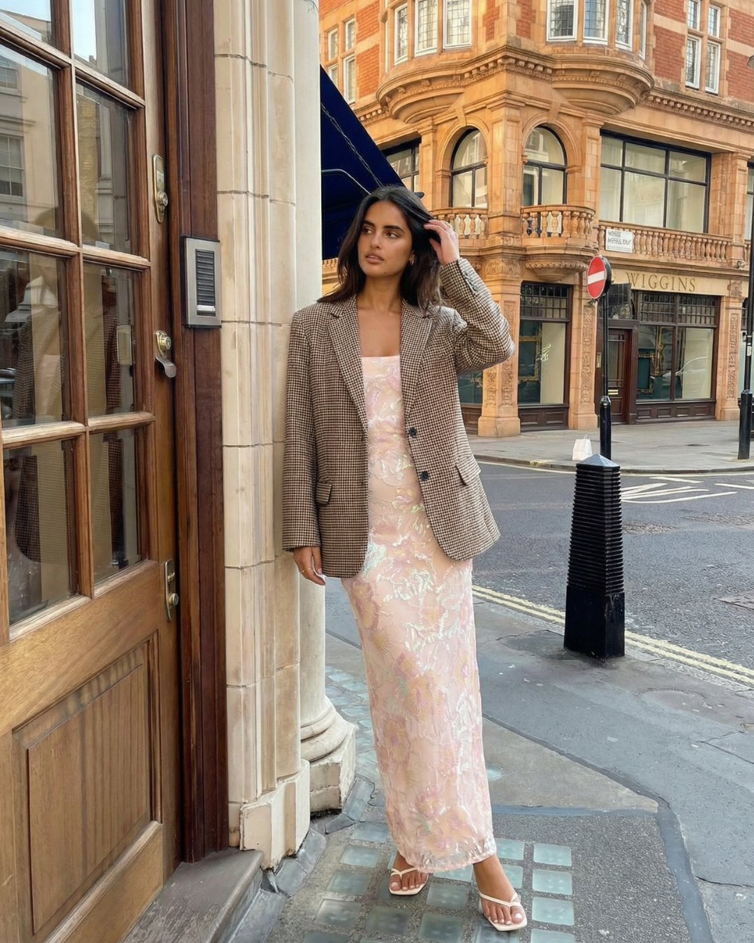 Jemima | Oversized Houndstooth Blazer