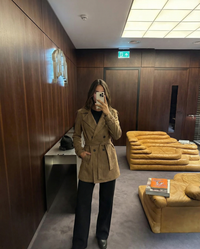 Anya | Cropped Double-Breasted Trench Coat