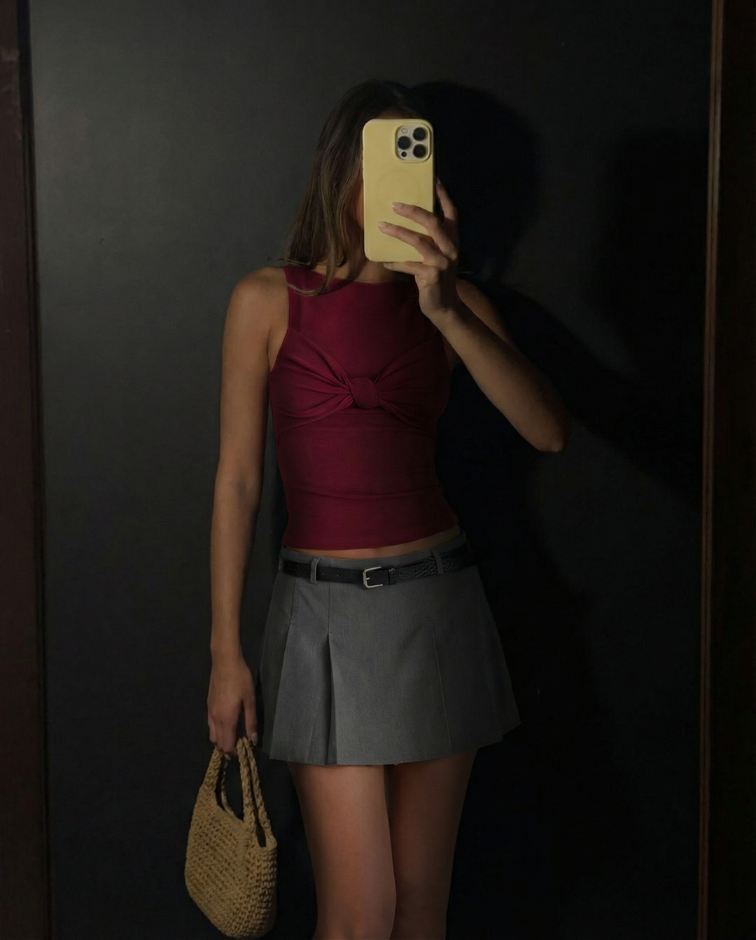 Anna | Tailored Pleated Mini Skirt