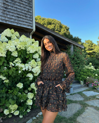 Mary | Floral Ruffle Mini Dress