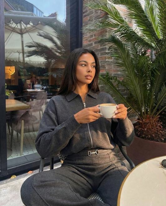 Mila | Zip Up Wide Leg Co-ord Set