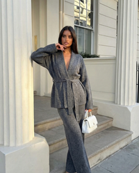 Lottie | Relaxed Brushed Knit Wide Leg Co-ord Set