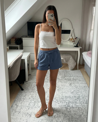Penelope | Relaxed Brushed Terry Lounge Shorts with Drawstring Waist