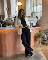 Lila | Relaxed Cotton White Blazer