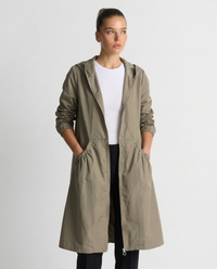 Roxane | Women's Longline Hooded Jacket A-Line Zip-Up