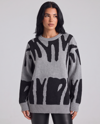 Norah | Women's Oversized Crew Neck Graphic Jumper