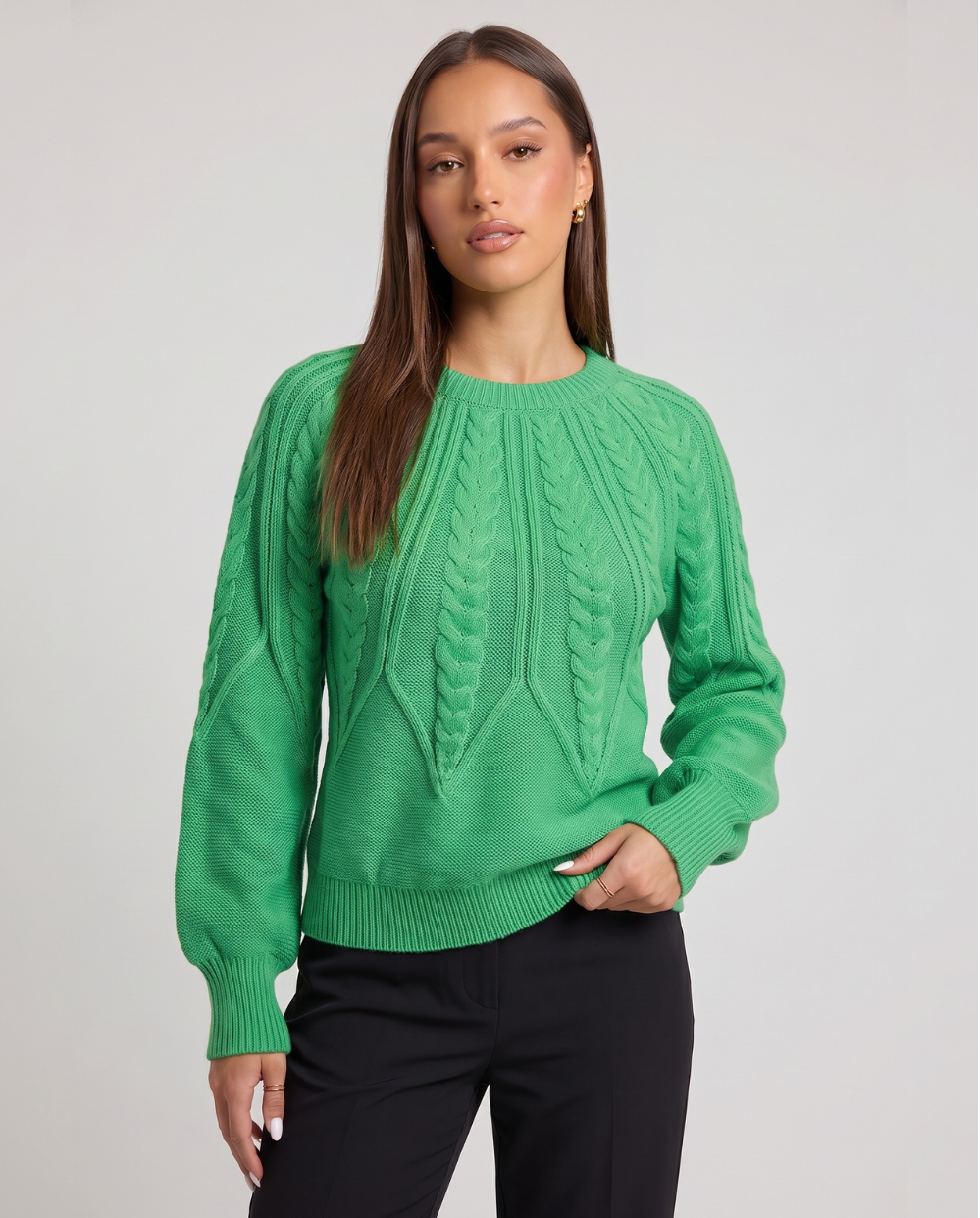 Margaux | Women's Cable Knit Long Sleeve Jumper