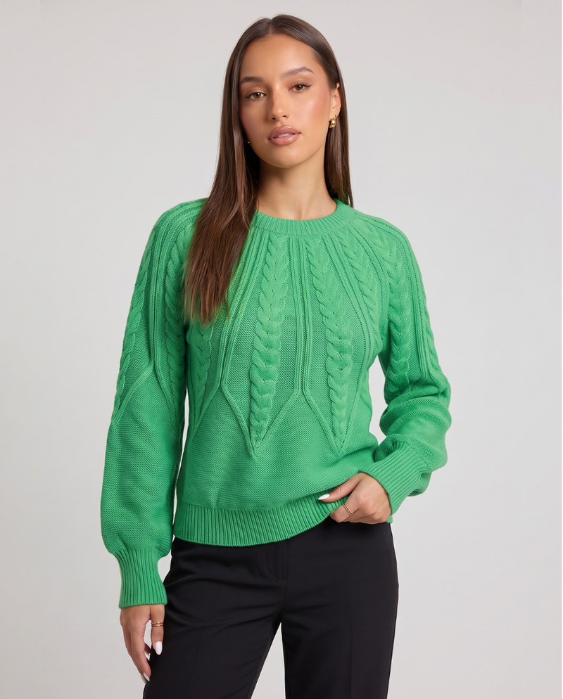 Margaux | Women's Cable Knit Long Sleeve Jumper