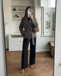 Aurora | Cropped Double-Breasted Trench Coat