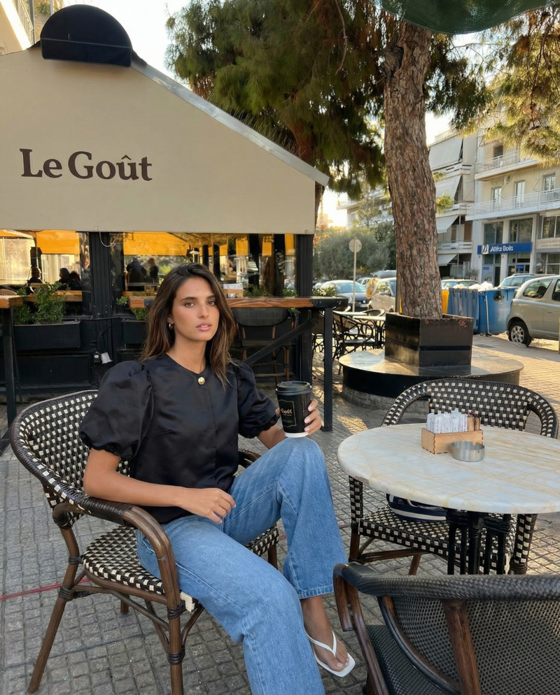 Tamara | puff sleeve top