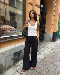 Naomi | Contrast Trim Ribbed Tank Top