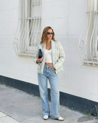 Ruby | Floral Quilted Shawl Collar Jacket