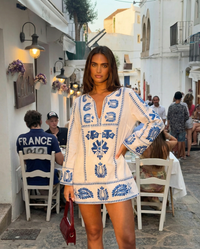 Dulcie | Embroidered Cotton Kaftan Beach Dress