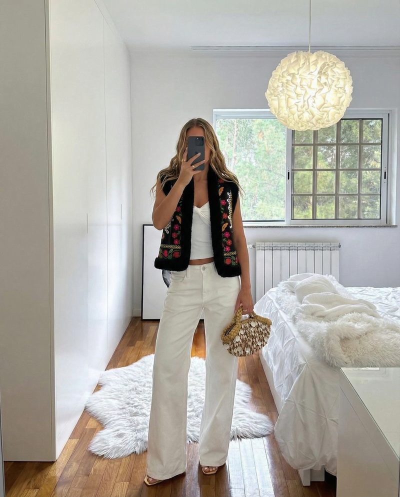 Ellen | floral vest