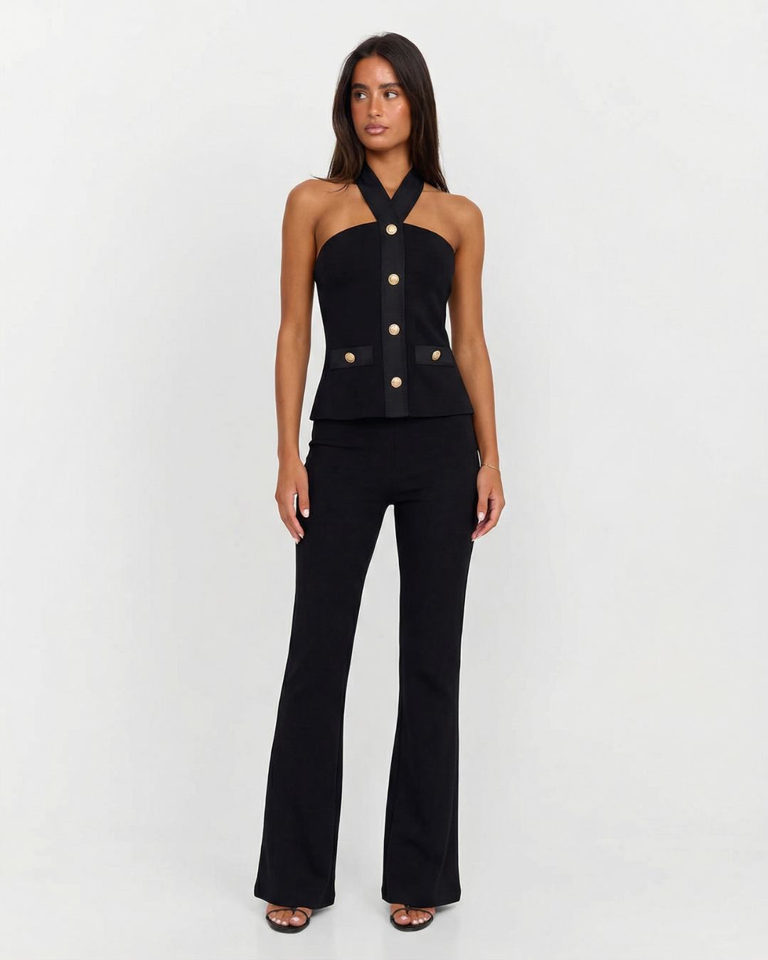 Pippa | Halter Neck Jersey Co-ord Set