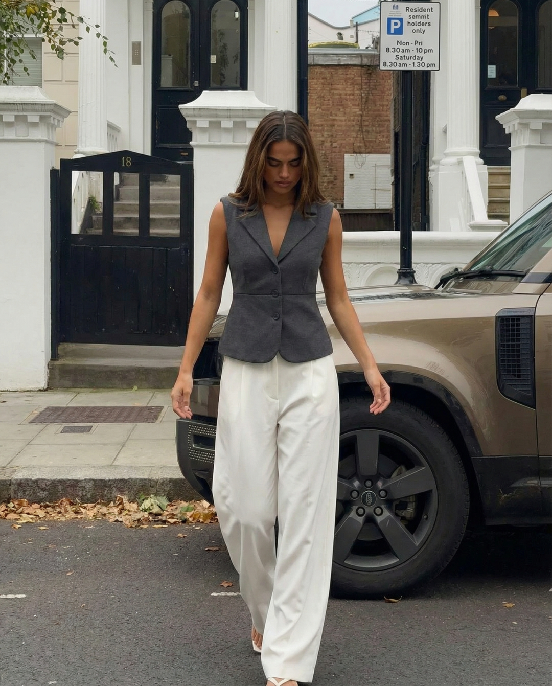 Hope | Lapel Tailored Sleeveless Blazer Vest