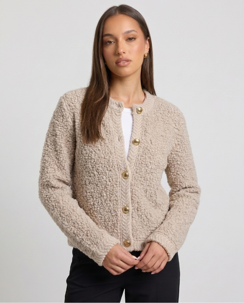 Maud | Women's Button-Front Relaxed Fit Cardigan