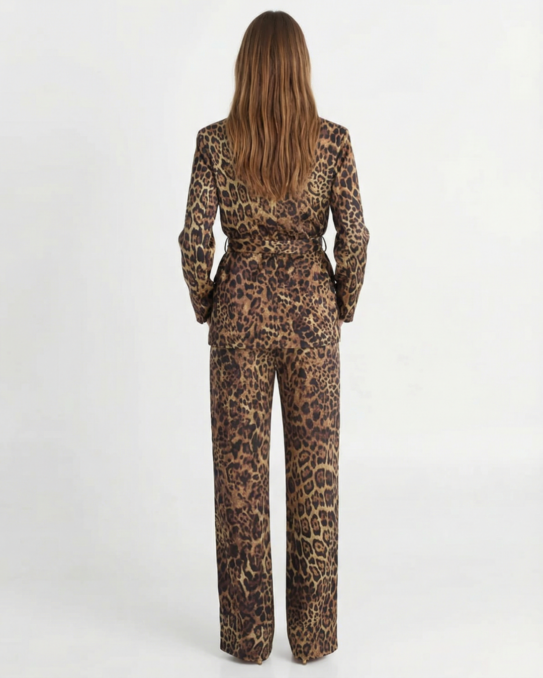 Zelda | Casual Leopard Print Suit