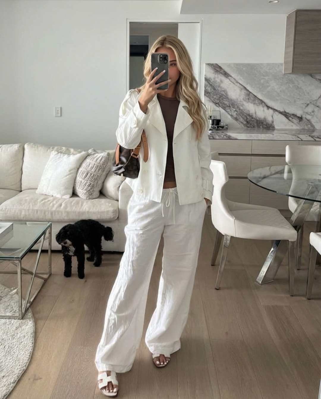Lexi | Cropped Double-Breasted Trench Coat
