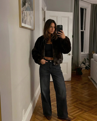 Hope | Brown Faux Fur Bomber Jacket