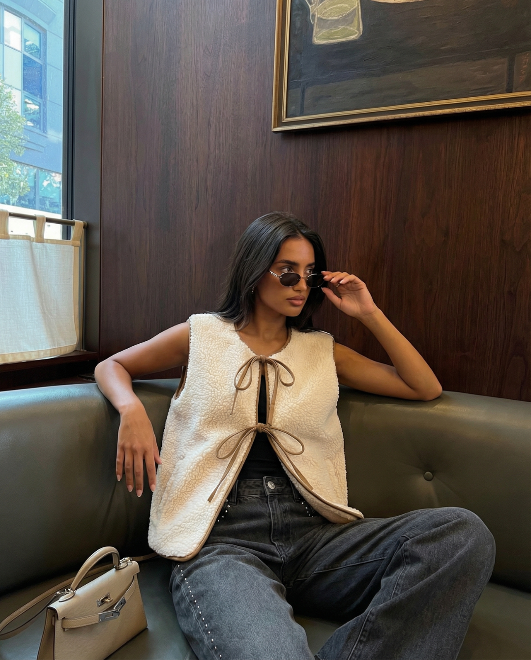Clementine | Tie-Front Knit Vest