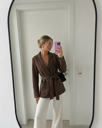 Arabella | Relaxed Belted Tailored Blazer