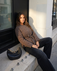 Seren | Belted Wave-Quilted Zip-Up Jacket