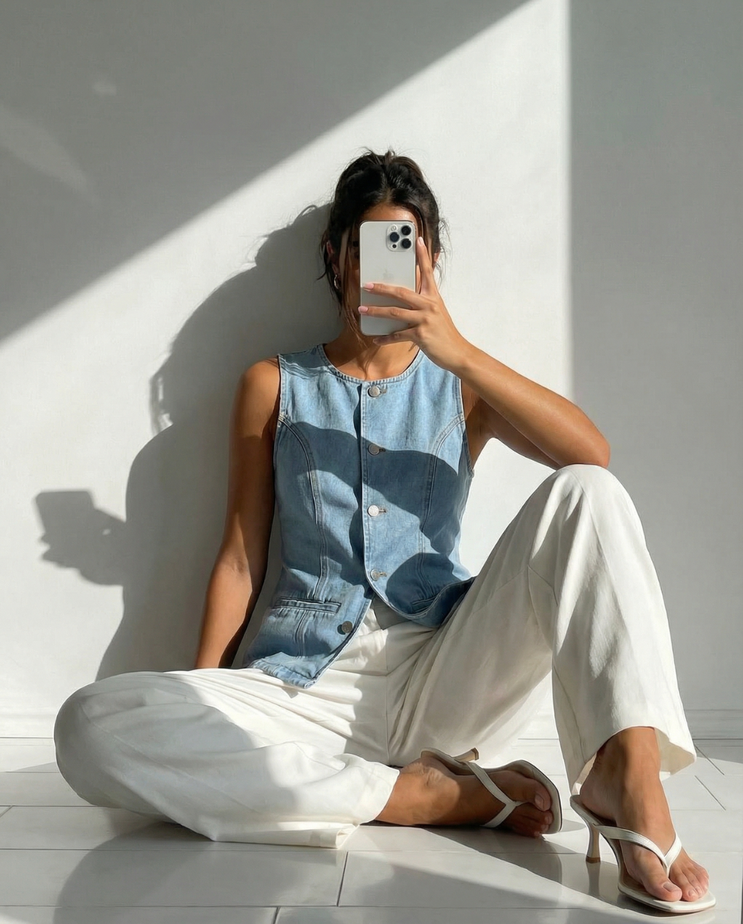 Harper | Denim Waistcoat