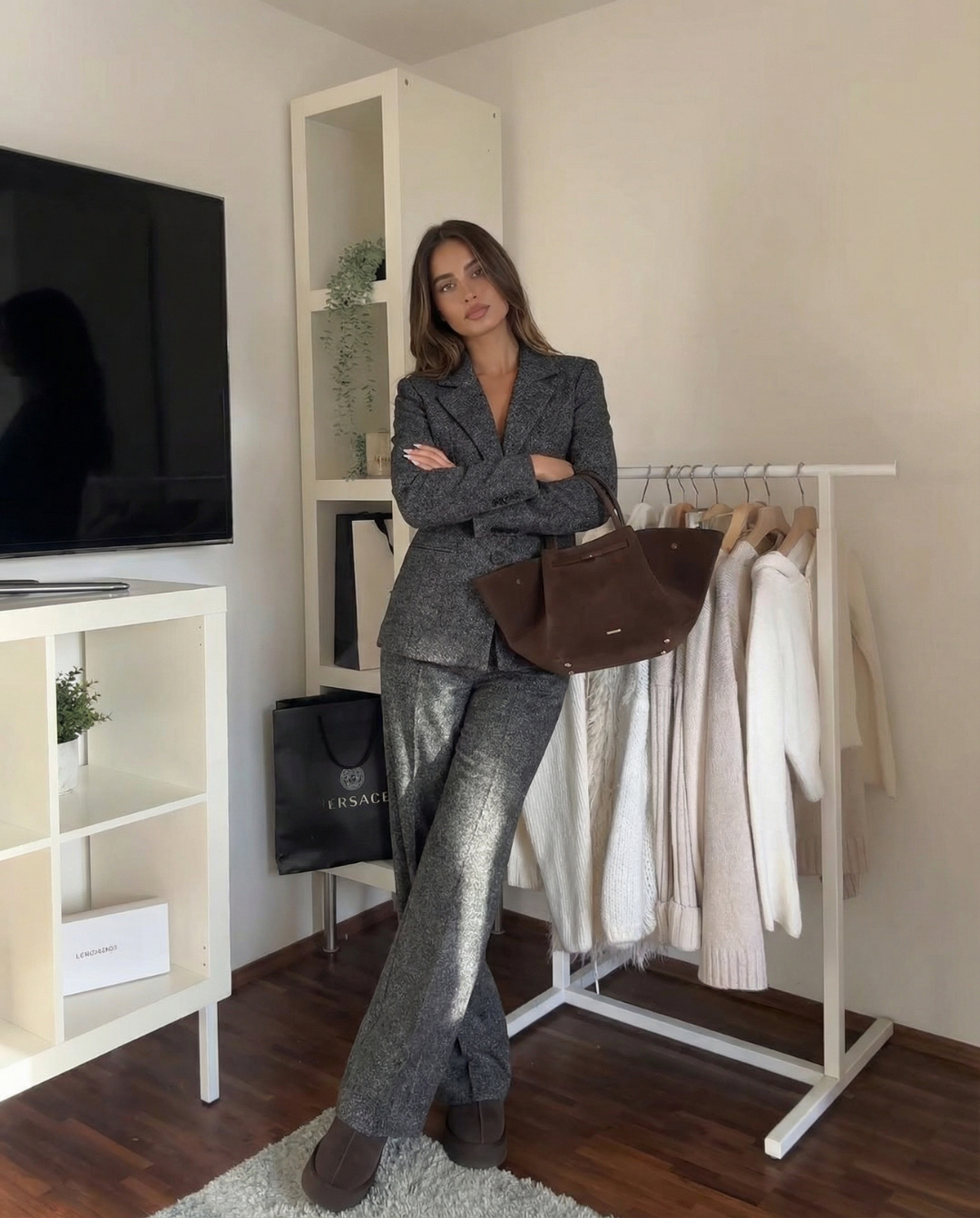 Nova | Winter Grey Suit Charcoal Tweed