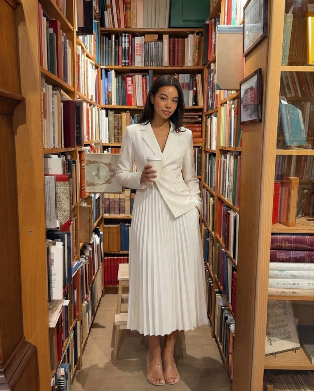 Camille | Elegant Pleated Blazer Dress