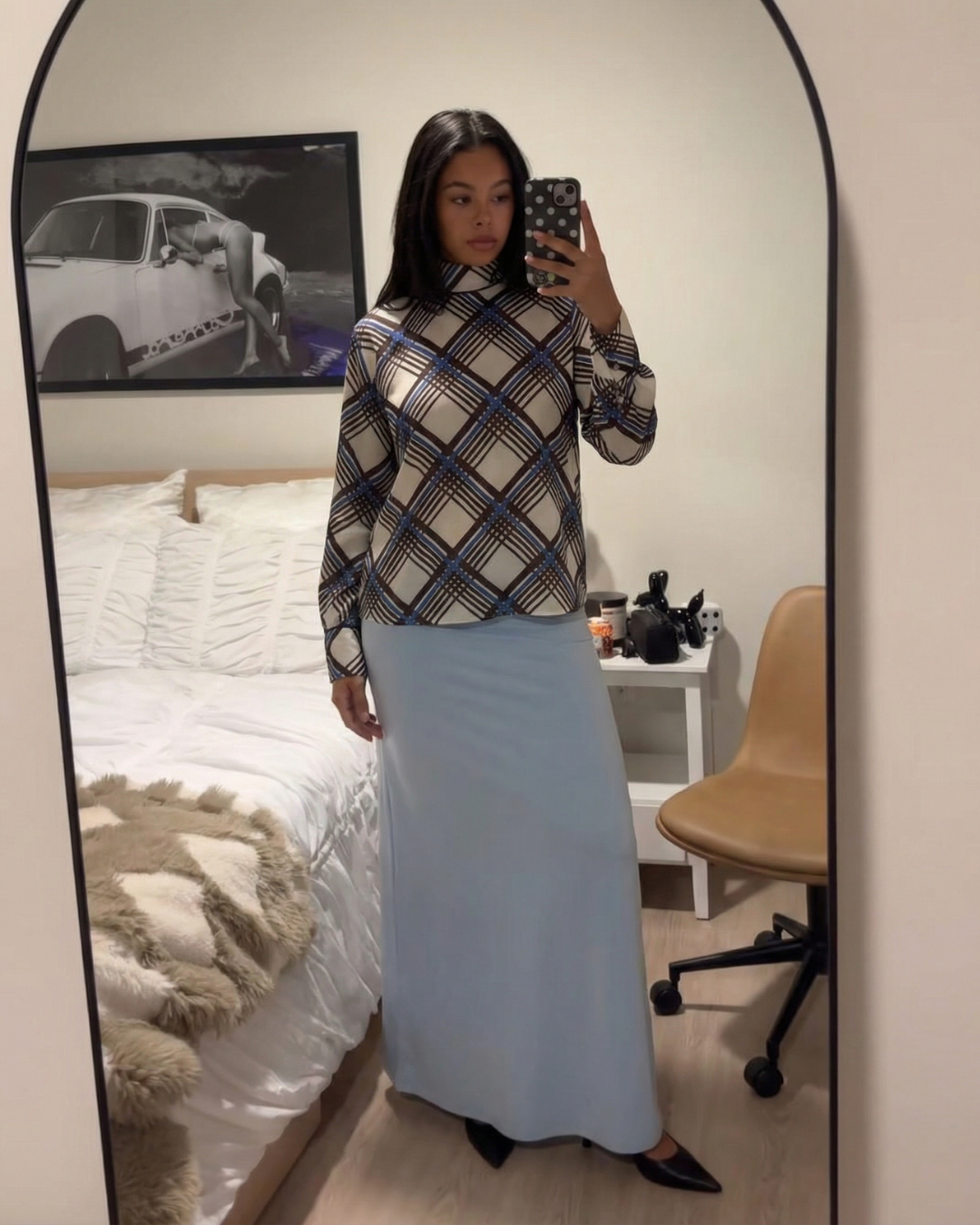 Nell | Plaid Long Sleeve Blouse