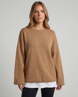 Tacita | Women's Oversized Crewneck Pullover Jumper