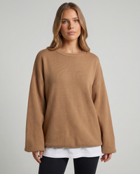 Tacita | Women's Oversized Crewneck Pullover Jumper