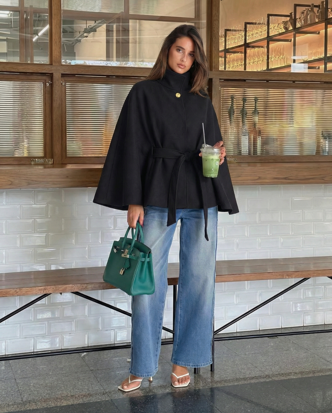 Tilly | Belted Cape Jacket
