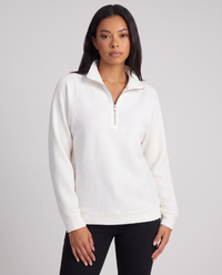 Seraphina | Women's Half Zip Funnel Neck Jumper