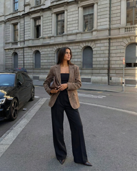 Verity | Oversized Textured Tweed Blazer