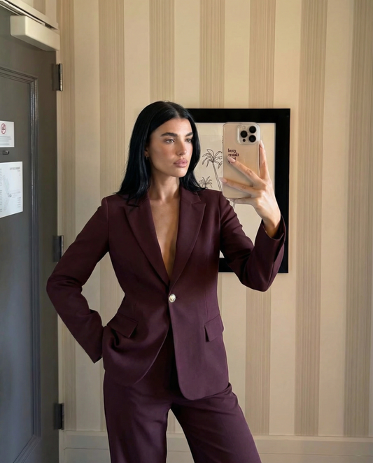 Victoria | Sophisticated Wide Leg Trouser Suit